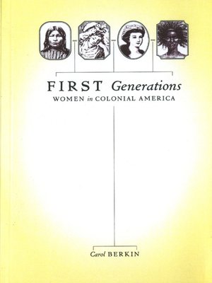 cover image of First Generations